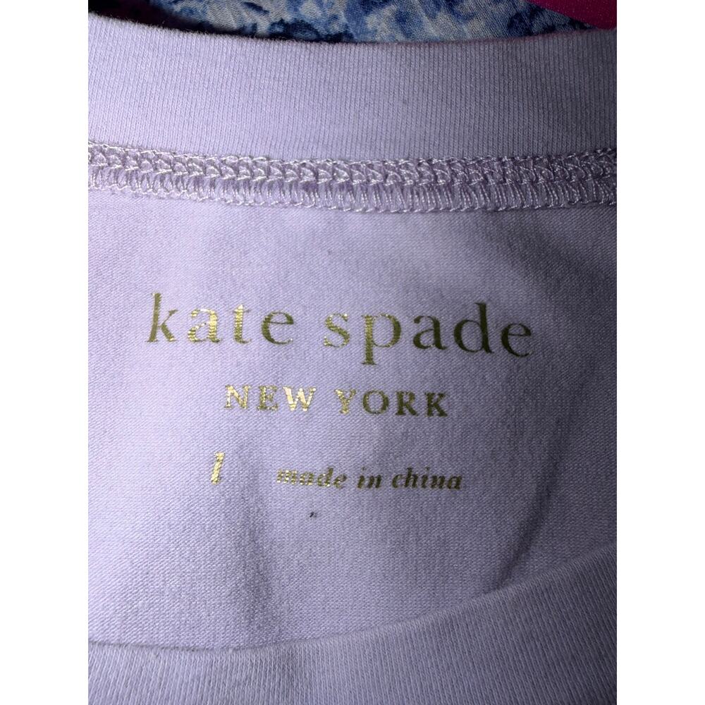 Kate Spade New York Gym & Tonic Tank Top Women’s Large Purple Lavender Racerback - Picture 9 of 10
